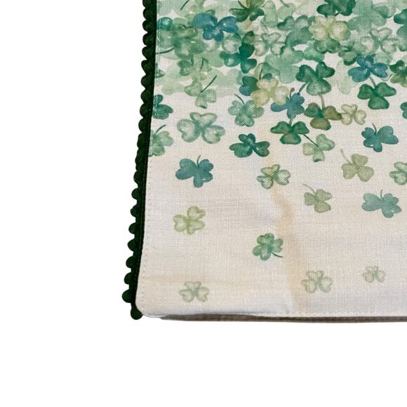 Nicole Miller St.Patrick's Day Shamrock Placemats 13x19 Set of 4 New - Picture 4 of 13